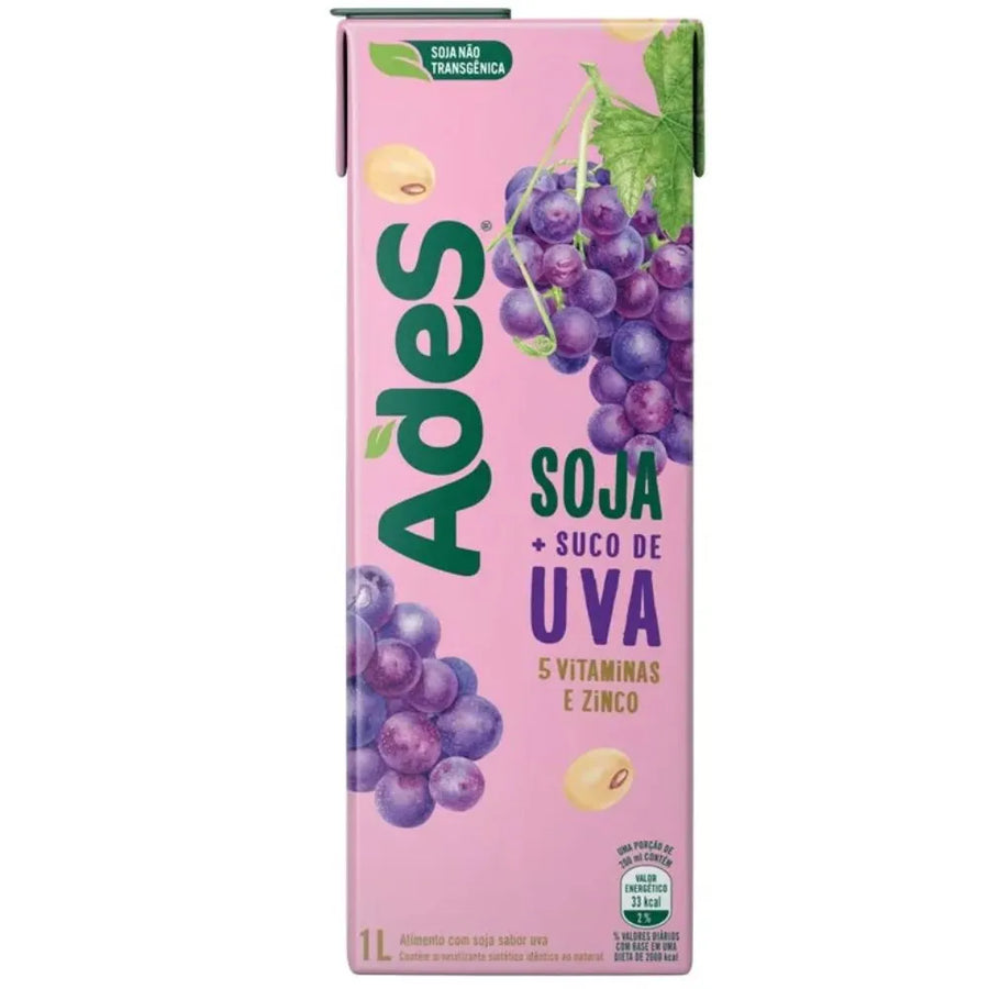 BEBIDA DE SOJA ADES UVA 1L 6X1L