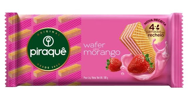 BISC WAFER PIRAQUE MORANGO 20X100G