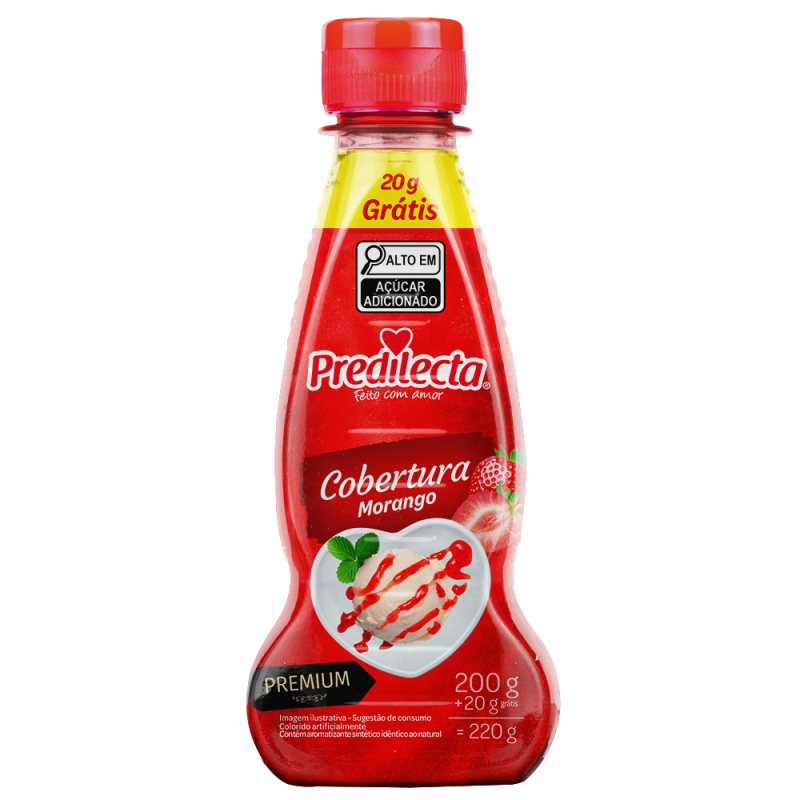 COBERTURA DE MORANGO PREDILECTA