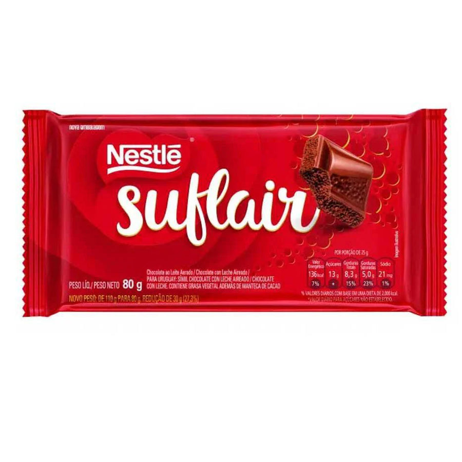 Chocolate Nestle Barra Suflair Ao Leite