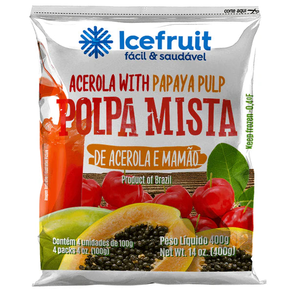 Ice Fruit Acerola/Mamao Pulp 400g