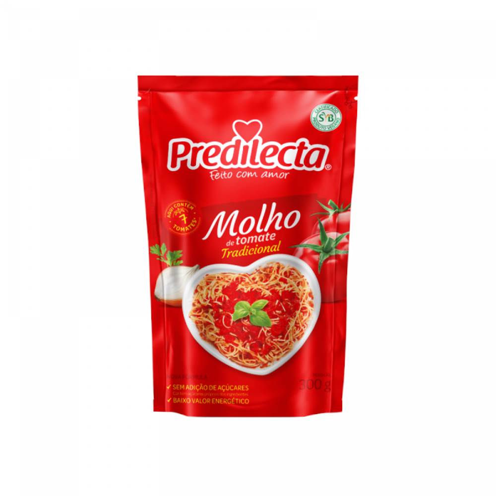 MOLHO DE TOMATE REFOGADO PREDILECTA ST