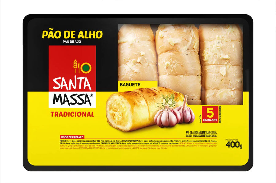 SANTA MASSA - PAO DE ALHO TRADICIONAL (BAGUETE)