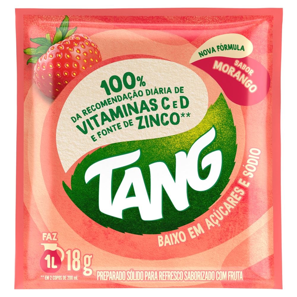 Tang Refresco em Po Morango Display