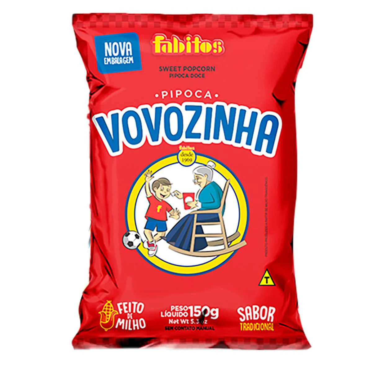 Vovozinha Pipoca Doce 150Gr